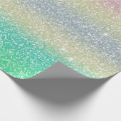 グリッターUnicornテクスチャ ラッピングペーパー (角)