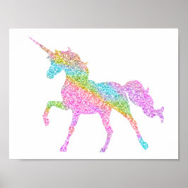 グリッターUnicornポスター ポスター