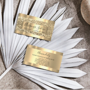 グリッターVIP金ゴールドフレームイベントプランナールミニス 名刺