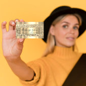 グリッターVIP金ゴールドフレームイベントプランナー発光バス 名刺