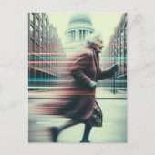 グリッチおもしろいかわいいグラニー走ズ ポストカード (正面)