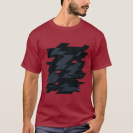 グリッチアート メンズ ダークTシャツ Tシャツ