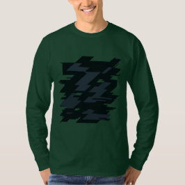 グリッチアート メンズ ロングスリーブTシャツ Tシャツ