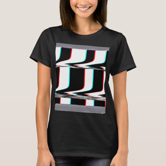 グリッチアートTシャツ Tシャツ (正面)