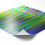 グリッチアートVAPORWAVE審美的アナログ障害 フォトプリント (角)