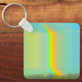 グリッチエステティックレインボードリームキーチェーン キーホルダー (正面)