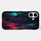 グリッチエフェクトのスマホケース Case-Mate iPhoneケース (裏面 (横))