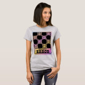 グリッチコア ハッピー フェイス Tシャツ (正面フル)
