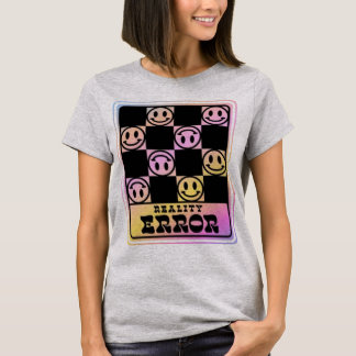 グリッチコア ハッピー フェイス Tシャツ