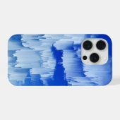 グリッチサンセット風景デコレーション iPhoneケース (裏面横)