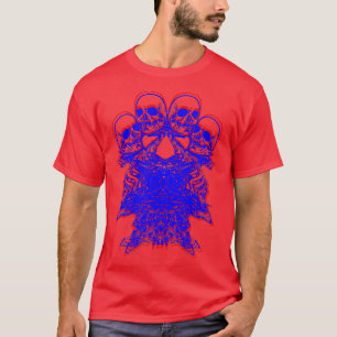 グリッチスケルトンパタトリップ(幻覚体験)のようなーンEBoy EGirl Punk Aes Tシャツ