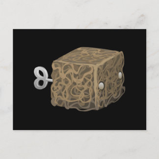 グリッチダストバニーの立体動物 ポストカード