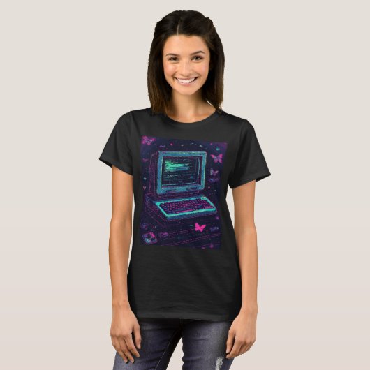 グリッチドリームエラーのシャツ | レトロY2K Tシャツ (正面フル)
