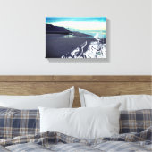 グリッチビーチインMundesley, UK by Alexandra調理師 キャンバスプリント (インサイチュ (寝室))