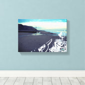 グリッチビーチインMundesley, UK by Alexandra調理師 キャンバスプリント (インサイチュ (ウッドフロア))