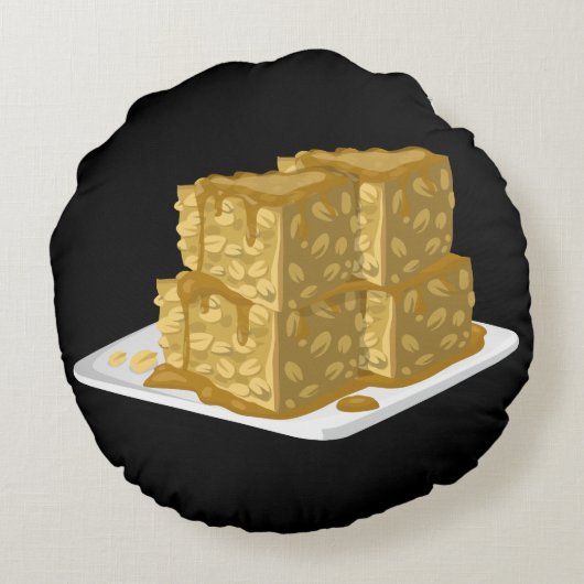 グリッチフードのオータティーケーキ ラウンドクッション (裏面)