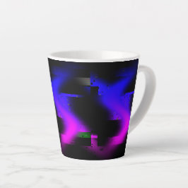 グリッチプラズマブラック カフェラテマグ