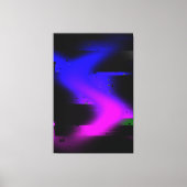 グリッチプラズマブラック キャンバスプリント (正面)