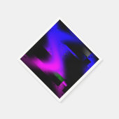 グリッチプラズマブラック スタンダードカクテルナプキン (角)