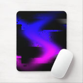 グリッチプラズマブラック マウスパッド (マウス)