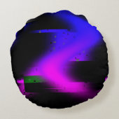 グリッチプラズマブラック ラウンドクッション (裏面)