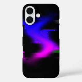グリッチプラズマブラック iPhone 16ケース