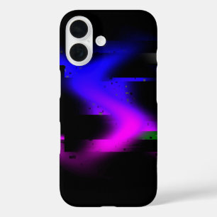 グリッチプラズマブラック iPhone 16ケース