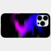 グリッチプラズマブラック Case-Mate iPhoneケース (裏面 (横))