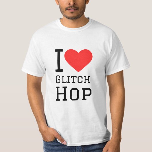 グリッチホップが大好き Tシャツ (正面)
