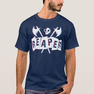 グリッチリペーパーとスカルハロウィーン特別 Tシャツ