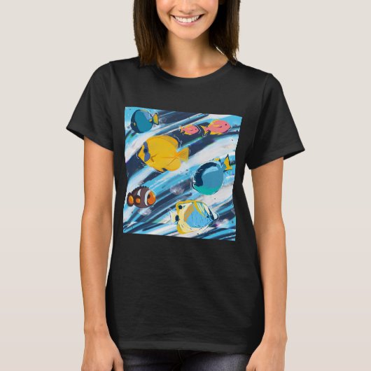 グリッチリーフドリフト Tシャツ (正面)