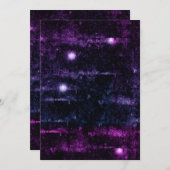 グリッチーグランジサイバパンク空白の招待状 招待状 (正面/裏面)