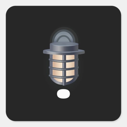 グリッチ家具アルミ壁ランプ スクエアシール (正面)