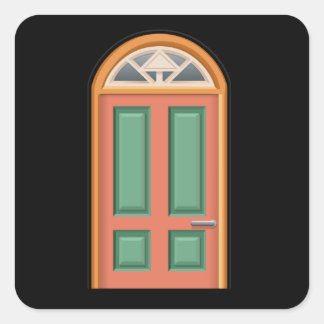 グリッチ家具ドアの色オレンジ色の木製ドア スクエアシール