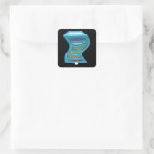 グリッチ家具渦巻形の横置き数々のカラーのエンドウ スクエアシール (バッグ)