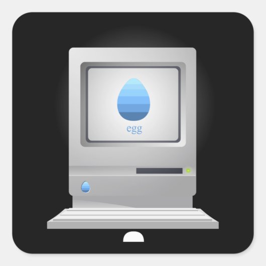 グリッチ家具smalltabledecoヴィンテージ卵][ com スクエアシール (正面)