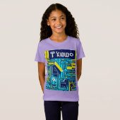 グリッチ技術 Tシャツ (正面フル)