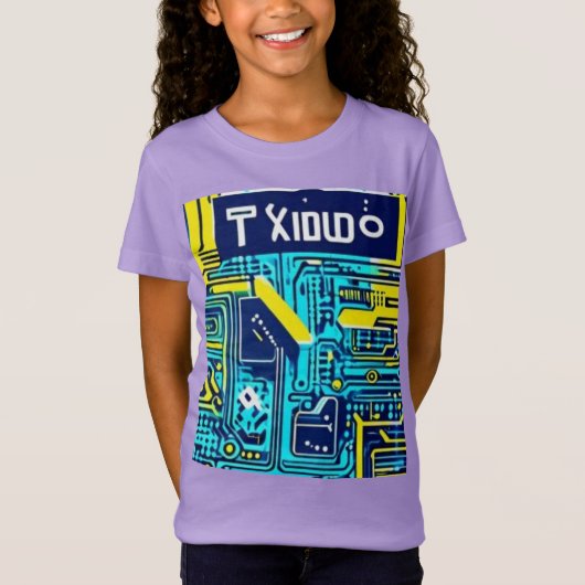 グリッチ技術 Tシャツ (正面)