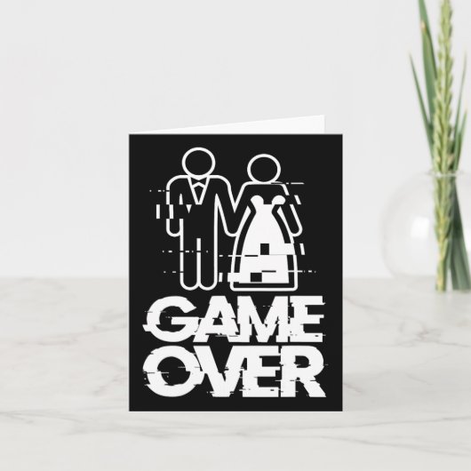 グリッチ新郎新婦おもしろいの結婚試合 カード (正面)