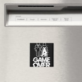 グリッチ新郎新婦おもしろいの結婚試合 マグネット (インサイチュ (食洗機))