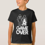 グリッチ新郎新婦おもしろいの結婚試合 Tシャツ<br><div class="desc">グリッチ新郎新婦おもしろいの結婚試合</div>