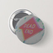 グリッチ美的デッドエンド記号ボタン 缶バッジ (正面&裏面)