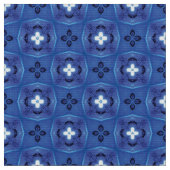 グリッチ2ブルーホワイト家具生地 ファブリック (クローズアップ)