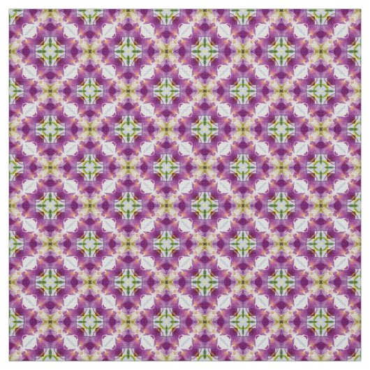 グリッチ2紫ブラウンホワイト家具生地 ファブリック (見本)