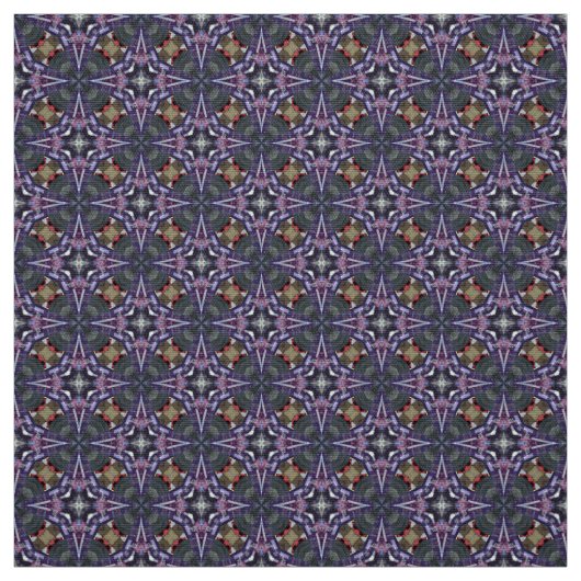 グリッチ2 Midnight Blue Star Pattern Fabric ファブリック (見本)