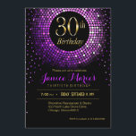 グリッツきらきら光る紙吹雪30th Birthday | 紫金ゴールド 招待状<br><div class="desc">キラキラ輝く、きらめく、紫、黒と金ゴールドの誕生日パーティーの招待。この多彩なトレンディー、招待きらきら光るは、特別な機会に最適である – マイルストーンの誕生日、女の子の夜の外出、甘い16パーティー、カクテル&ディナーパーティー、記念日やその他のフェスティバルの記念日。「IT」ボタカスタマイズンを使用してテキストを追加する。お気に入りスタンプ、カクテルナプキン、紙プレートなど様々な商品が揃う。年齢もしや色を変更したい場合は連絡cheryl@cheryldanielsart.com。このもし招待状はあなたは求めているものではなく、すべての私の製品はカスタム、あなたの特定のニーズに対応するように設計することができる。Cheryl Daniels © 2015による「Glitz きらきら光る Birthday Party」の招待。 *注：この招待には実際のグリッターは含まれず、グリッターの効果を考慮したアートワークが設計されていま与えす。より多くのマイルストーンの誕生日/イベント招待状を下に！</div>