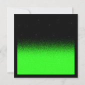 グリッツとグラマラス黒とネオングリーンスウィート16 招待状 (裏面)