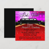 グリッツとグラマーのレッドカーペット 映画スターの招待状 招待状 (正面/裏面)