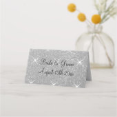 グリッツとグラムのカスタムウェディングテーブル座席表 プレイスカード (裏面)