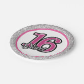 グリッツアンドグラムスウィート16パリウェア ペーパープレート (アングル)